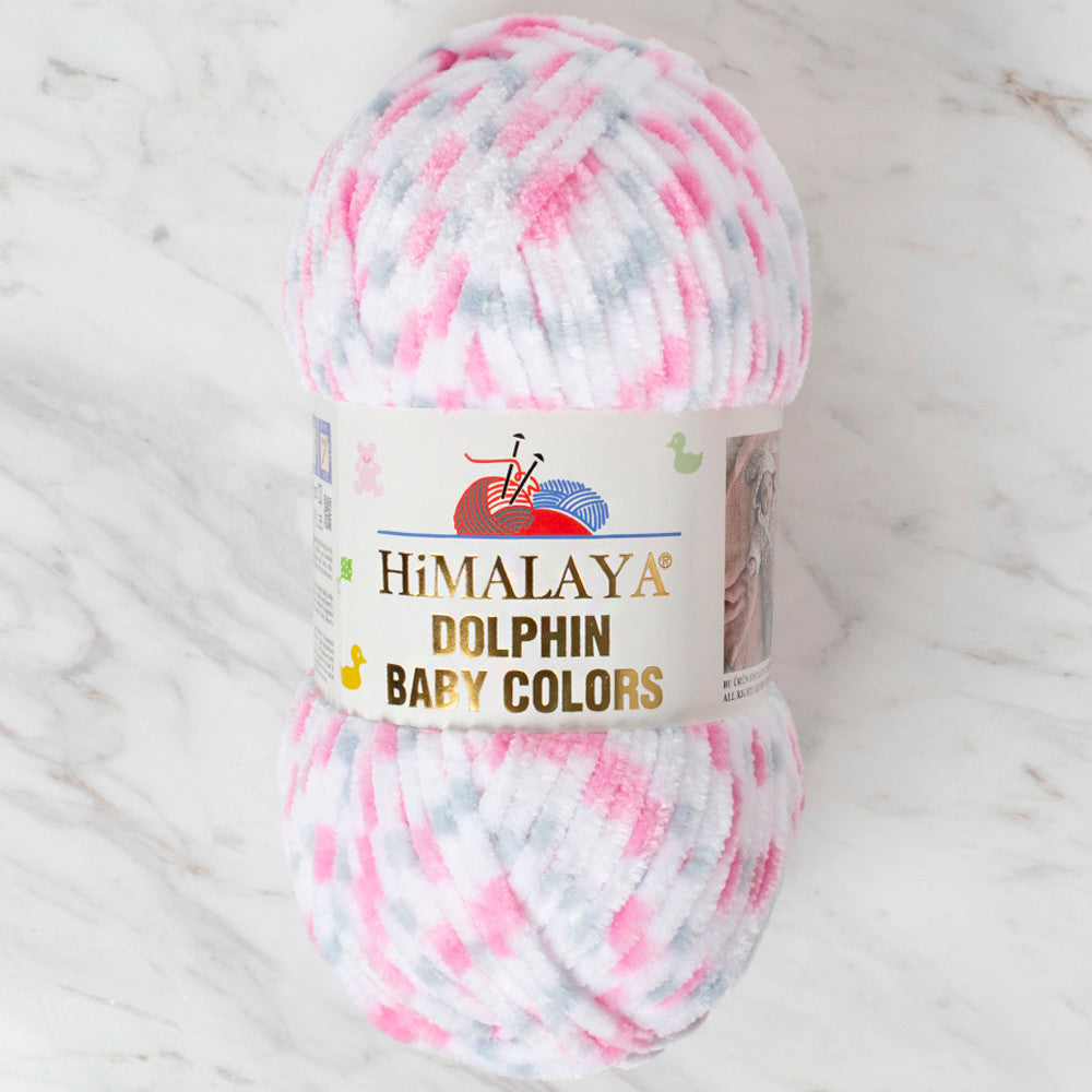 Himalaya Dolphin Baby Colors Kadife Ebruli El Örgü İpi - 80418